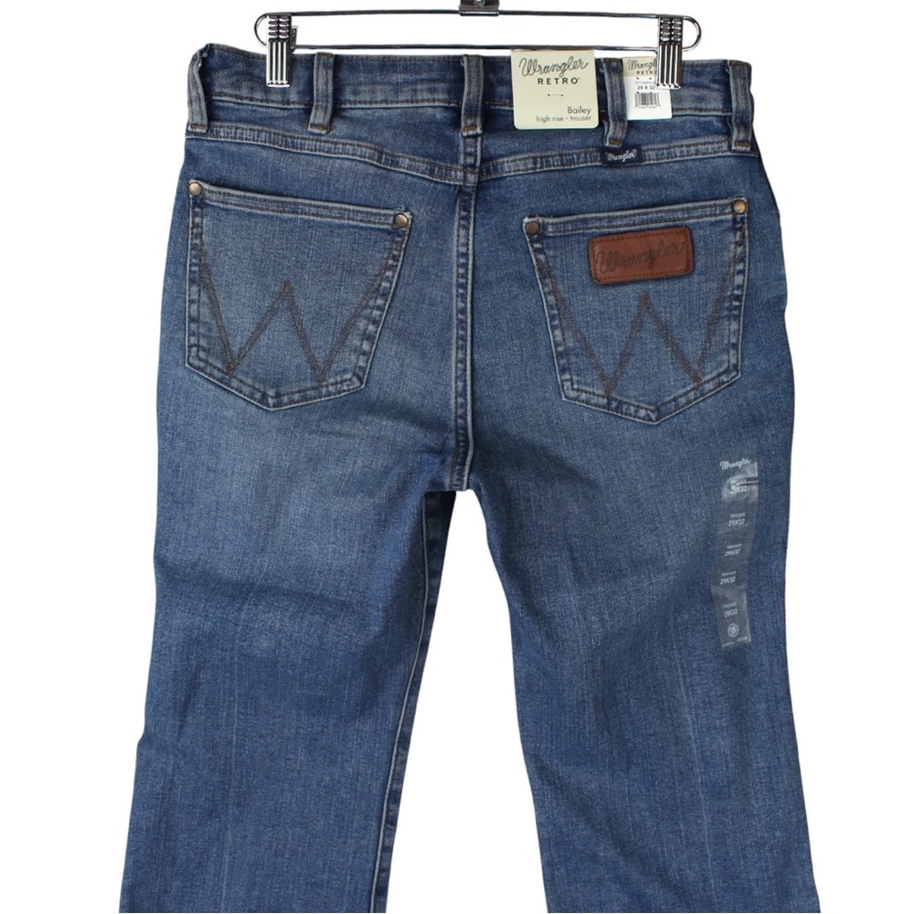 NWT Wrangler Women Retro Bailey High Rise Trousers Jeans 29x32 Denim Bootcut - Picture 4 of 14